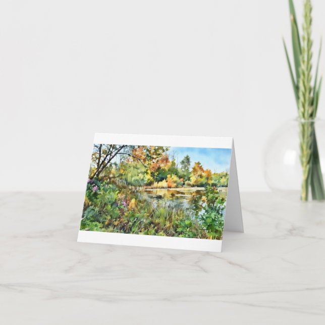 Scout Lake, Wisconsin, (BB) note card   (Front)