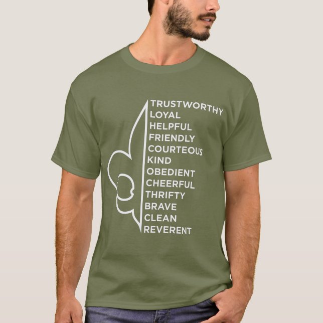 Scout Law  Scouting T-Shirt (Front)