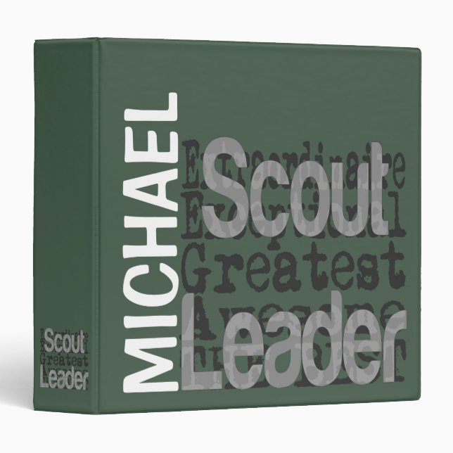 Scout Leader Extraordinaire CUSTOM Binder (Front/Spine)