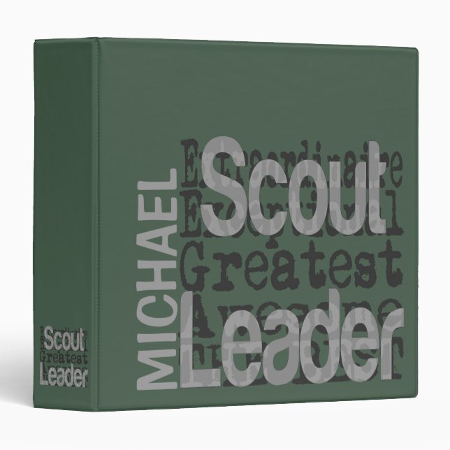 Scout Leader Extraordinaire CUSTOM Binder (Front/Spine)