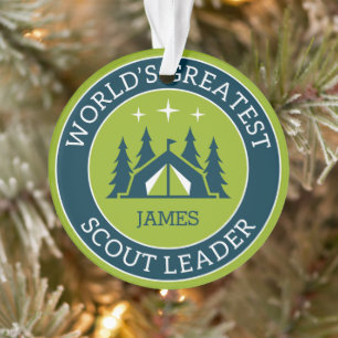 Scout Leader Personalised Ornament