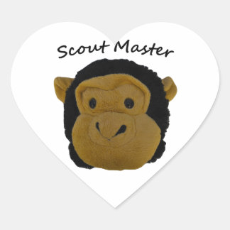 Scout Master Heart Sticker