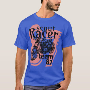 Scout Racer motors racing motorcycle vintage retro T-Shirt