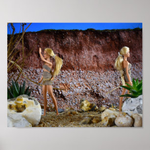 Scouter l'itinéraire. affiche