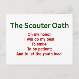 Scouter Oath Postcards (Scout Oath Spoof)