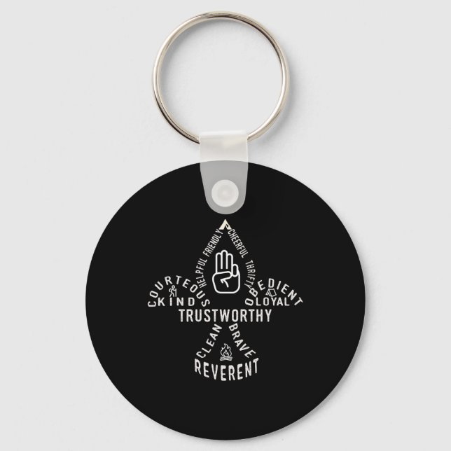 Scouting Law Scouting Outdoor  Keychain (Front)