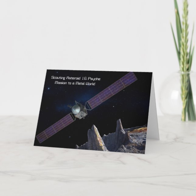 Scouting Mission to Asteroid 16 Psyche Card (Front)