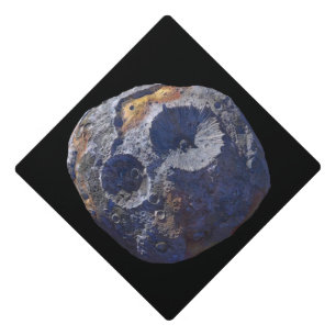 Scouting Mission to Asteroid 16 Psyche Graduation Cap Topper