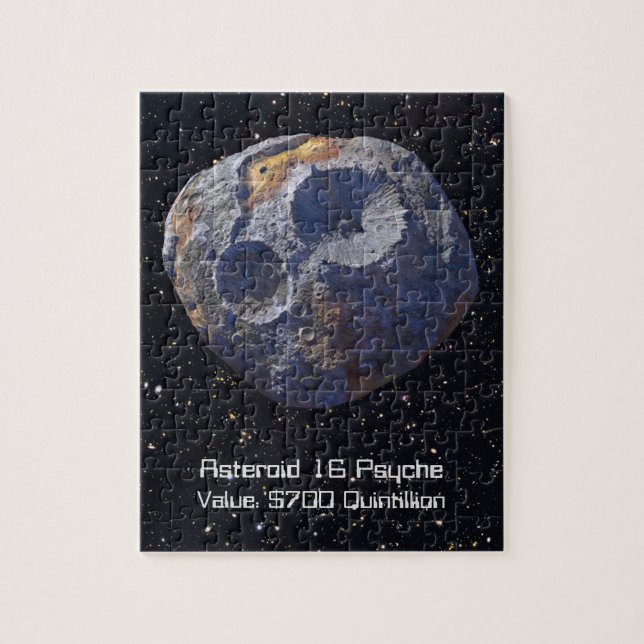 Scouting Mission to Asteroid 16 Psyche Jigsaw Puzzle (Vertical)