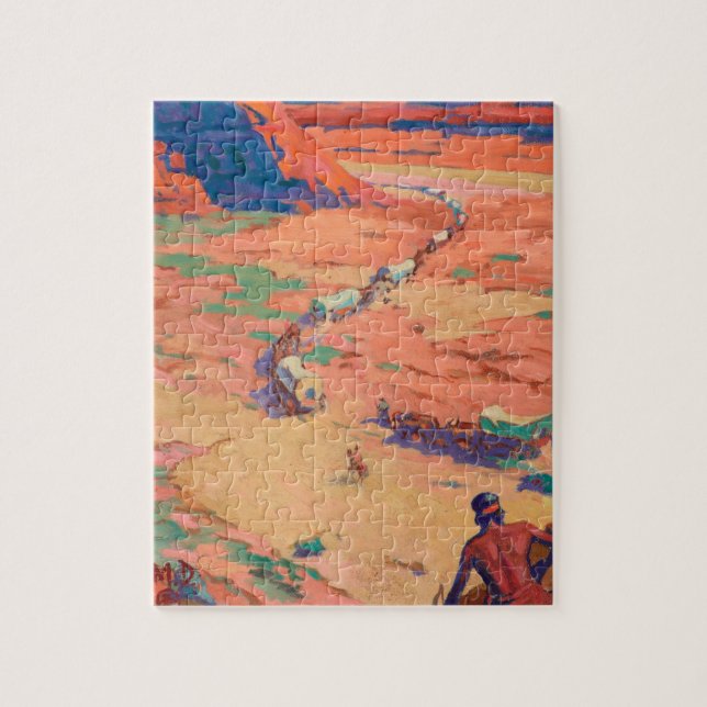 Scouting the Intruders by Maynard Dixon Jigsaw Puzzle (Vertical)