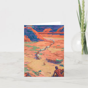 Scouting the Intruders by Maynard Dixon Thank You Card