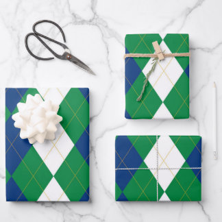 Scouts Argyle Wrapping Paper Sheet