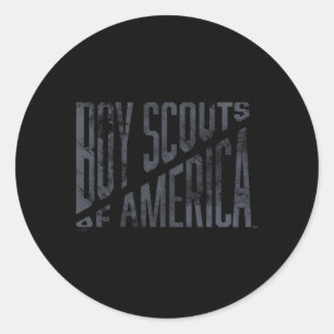 Scouts Of America Classic Round Sticker