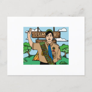 Scouts Survival Nature Nature Postcard