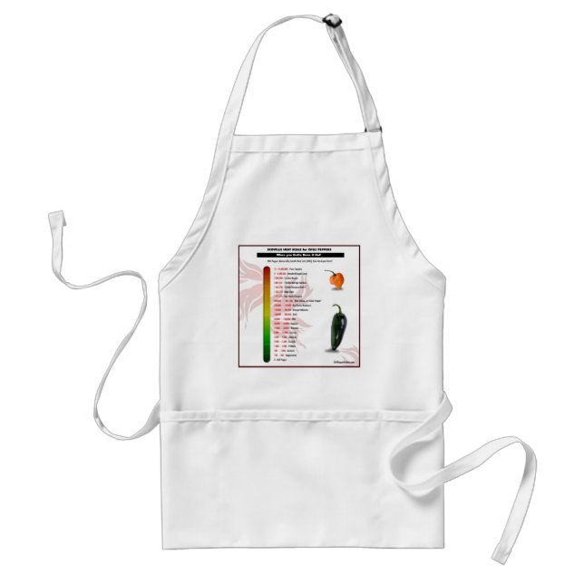 Scoville Heat Scale for Chili Peppers Standard Apron (Front)