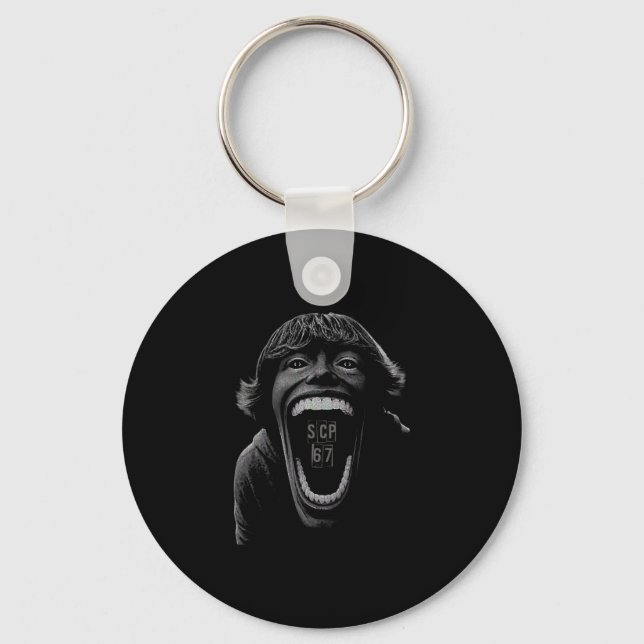 Scp 67 Six Seven 6 7 Meme Design 6 7 1  Keychain (Front)