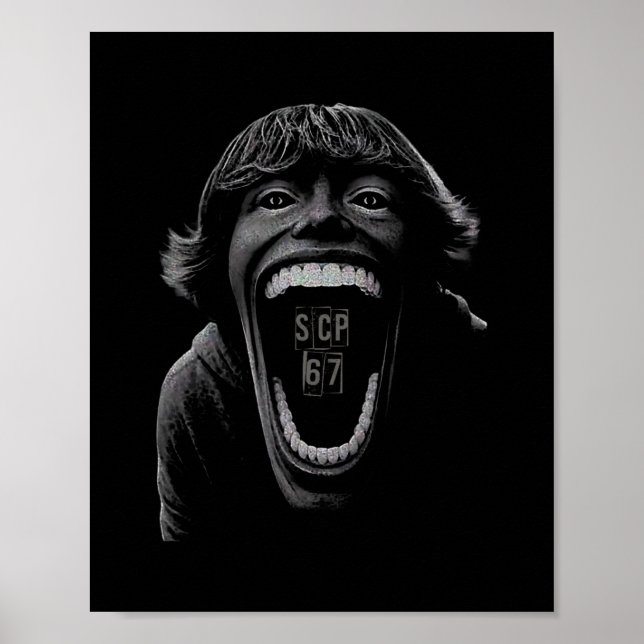 Scp 67 Six Seven 6 7 Meme Design 6 7 1  Poster (Front)