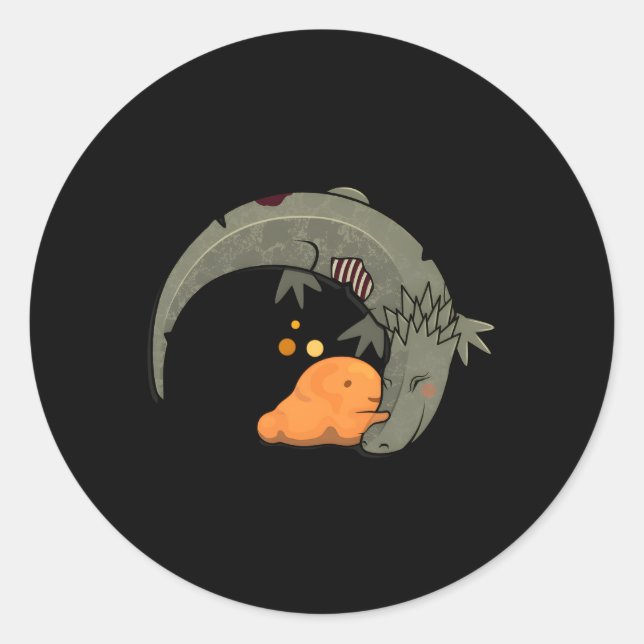Scp-999 Scp-682 Tickle Monster Hard To Destroy Rep Classic Round Sticker (Front)