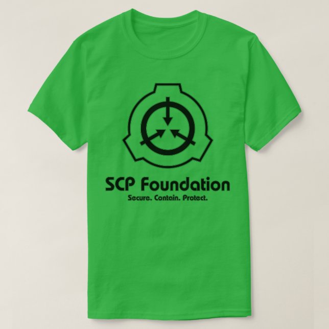 SCP Foundation in Black T-Shirt (Design Front)
