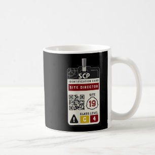 Scp Site Director Id Badge Costume Coffee Mug