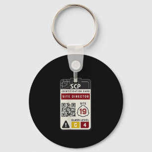 Scp Site Director Id Badge Costume  Keychain