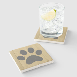 Scrabble Letter "Paw Print"  Stone Coaster