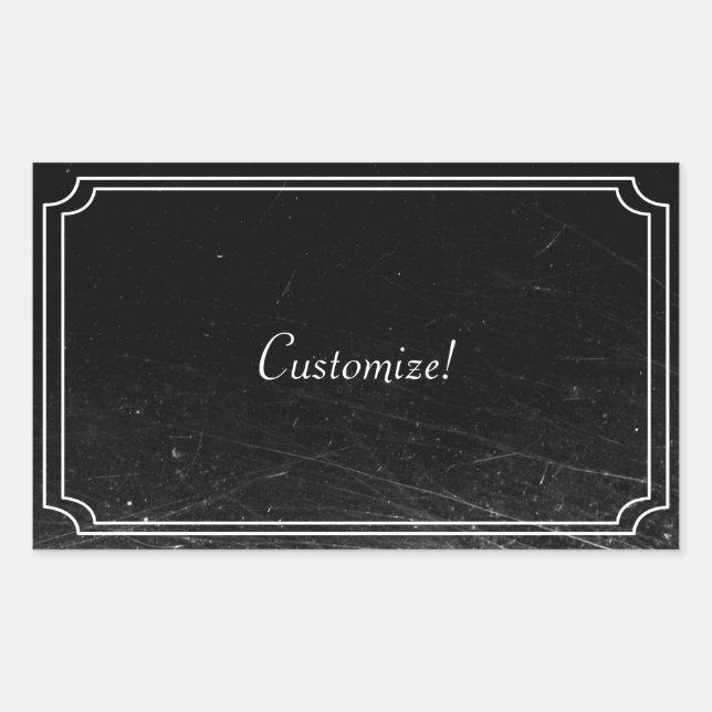 Scrached Silent Film Title Sticker (Front)