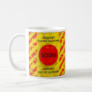  SCRAM Control, Nuclear Reactor Emergency Shutdown Coffee Mug