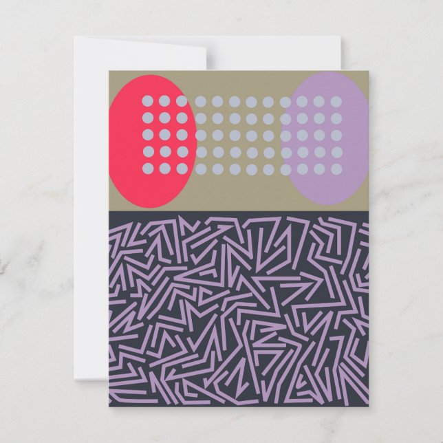 Scrambled Eggs Flat Note Card (Front)