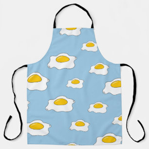 Scrambled eggs pattern. Seamless vintage backgroun Apron