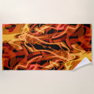 Scrambled Eggs & Peppers Beach Towel