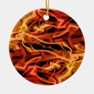 Scrambled Eggs & Peppers  Ceramic Ornament