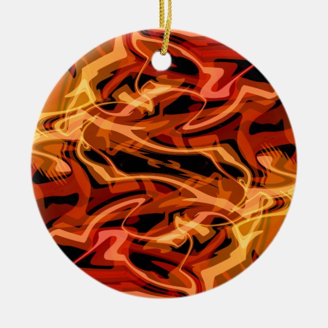 Scrambled Eggs & Peppers  Ceramic Ornament (Front)