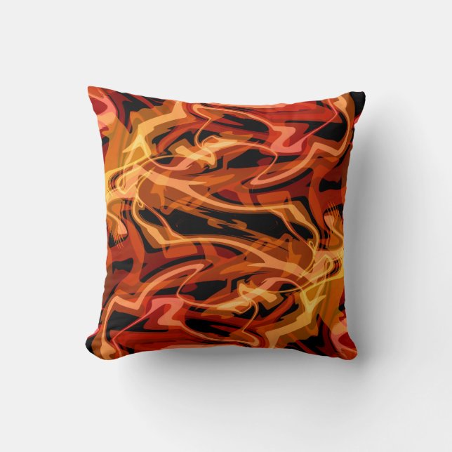 Scrambled Eggs & Peppers  Throw Pillow (Front)