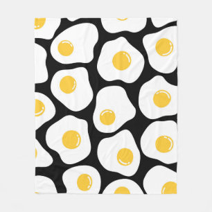 Scrambled Eggs: Quirky Vintage. Fleece Blanket