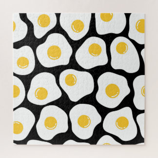 Scrambled Eggs: Quirky Vintage. Jigsaw Puzzle