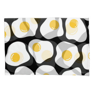 Scrambled Eggs: Quirky Vintage. Pillowcase