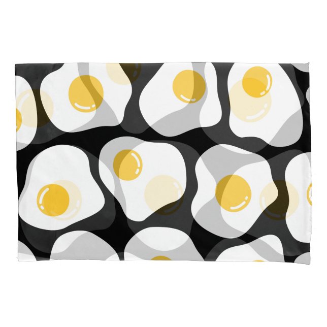 Scrambled Eggs: Quirky Vintage. Pillowcase (Front)