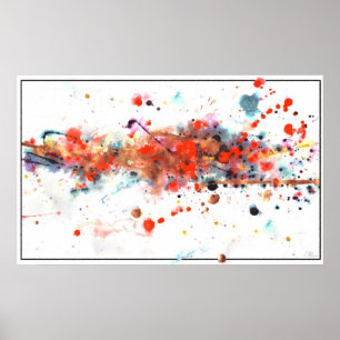 Scrambled Paint Poster