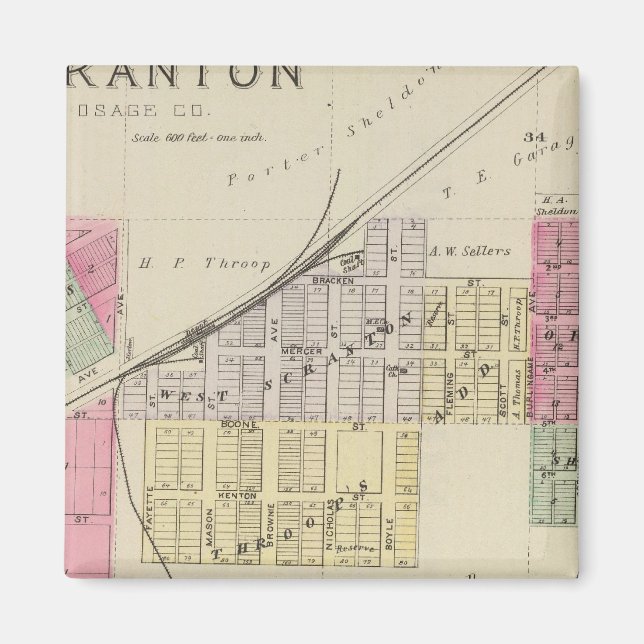 Scranton, Osage County, Kansas Magnet (Front)