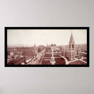 Scranton, PA Downtown Photo 1902 Poster