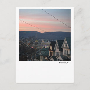 Scranton PA Postcard-Night View Postcard