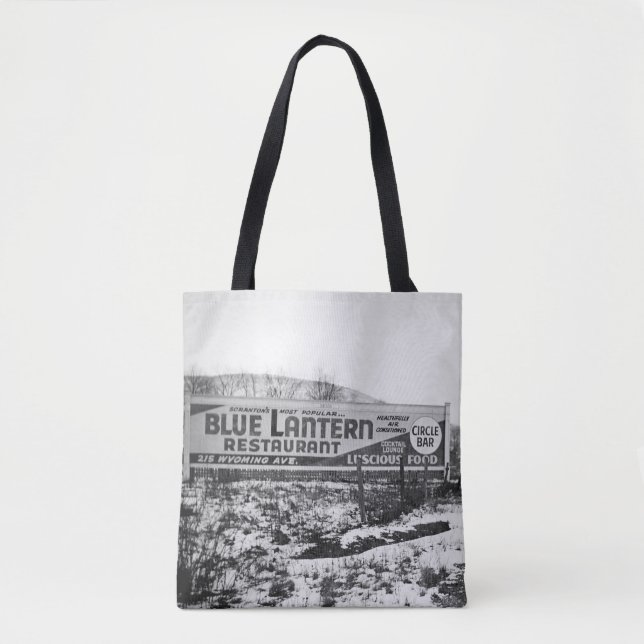 SCRANTON PENNSYLVANIA BLUE LANTERN RESTAURANT TOTE BAG (Front)