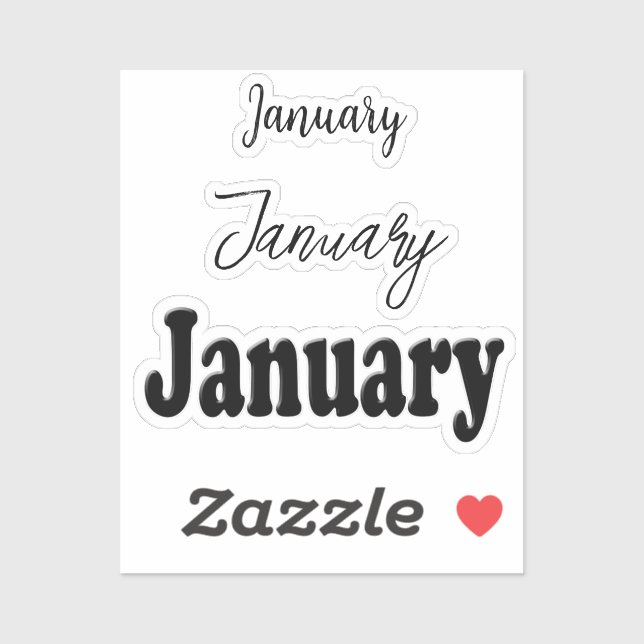 Scrap Book January  (Sheet)