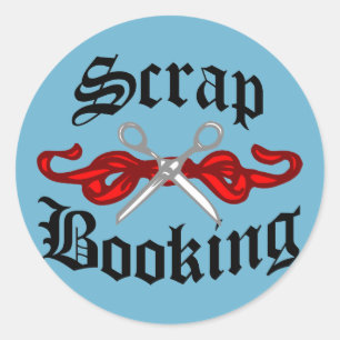 Scrap Booking Tattoo Classic Round Sticker