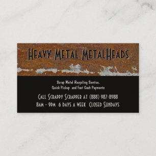 Scrap Metal Recycler Dump or Depot Centre Business Card