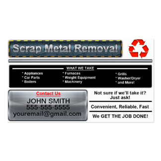 Scrap Metal Business Cards and Business Card Templates | Zazzle Canada