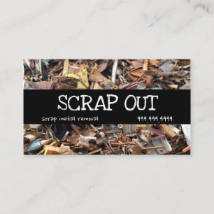Scrap Metal Yard Removal Recycling Junk Business C Card
