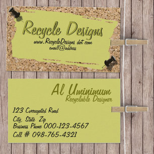 Scrap Paper On Cork Photograph Border Template Business Card