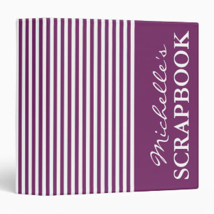 Scrapbook binder   Plum colour scrapbooking album